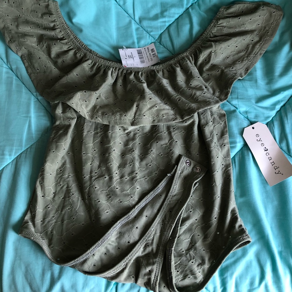 Eye Candy green leotard